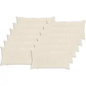vidaXL Kussensloop 12 st HEERLEN Wit 40 x 80 cm Nep Konijnenbont