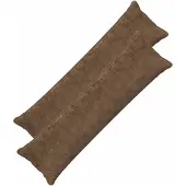vidaXL Kussensloop 2 st HOUTEN Lichtbruin 40 x 145 cm Nep Konijnenbont