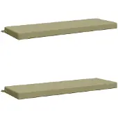 vidaXL Bankkussens SOEST 2 st 100% Polyester Lichtgroen
