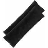 vidaXL Kussensloop 2 st HEERLEN Zwart 40 x 145 cm PV Fleece