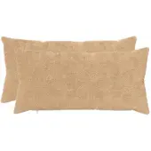 vidaXL Kussensloop 2 st HEERLEN Crèmekleurig 40 x 70 cm