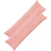 vidaXL Kussensloop 2 st HOUTEN Roze 40 x 145 cm Nep Konijnenbont