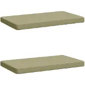 vidaXL 2-delige Bankkussens VUGHT 2 st 100% Polyester Lichtgroen