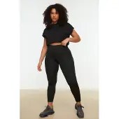 Trendyol Vrouwelijk Hoge taille Dun Sportlegging in grote maten
