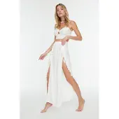 Trendyol Dames Midi Wrapper Rok
