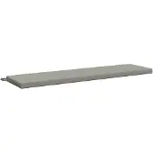 vidaXL Bankkussen SOEST 100% Polyester Grijs 150 x 40 x 5 cm