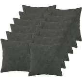 vidaXL Kussensloop 12 st HEERLEN Antraciet 50 x 50 cm