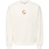 Only & Sons Sweatshirt 'ONSCHRISTMAS' rood / zwart / wit