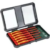 Stalco Precisie Schroevendraaierset 6 Delen, 1000V, Staal S2