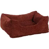 Flamingo kattenbed, rechthoekig, terracotta kleur, afmetingen: 65 x 50 x 20 cm