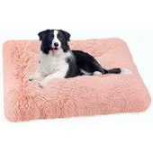 Sonstiges Hondenbed, pluizig, 122x83 cm, roze, wasbaar, zacht bekleed