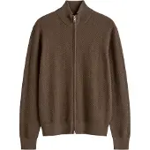 Gant Regular Fit Cardigan bruin, Herringbone