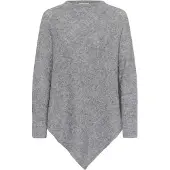Cream Cape 'Elsie' grijs gemêleerd