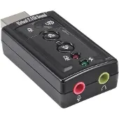 InLine USB audiokaart, met virtueel 7.1 surround-geluid
