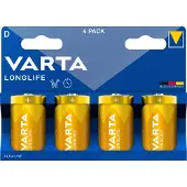 Varta Longlife D Blister 4 D batterij (mono) Alkaline 1.5 V 4 stuk(s)