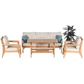 AEA Sofa 3 Sitzer Sessel Couchtisch Gemütlichkeit Hochwertigkeit Annehmlichkeit 4tlg