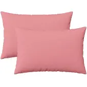 vidaXL Kussensloop 2 st HEERLEN Roze 50 x 75 cm Stof