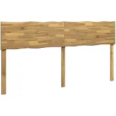 vidaXL Live Edge Hoofdbord ROSTOCK Witgewassen 180 cm
