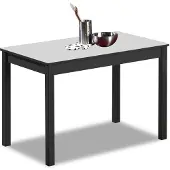 Dripio Eettafel, 110x70 cm, rechthoekig, grijs, aluminium, glas