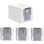 Dripio 4 stofzuigzakken voor de Roborock Qrevo serie, wit