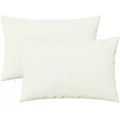 vidaXL Kussensloop 2 st HEERLEN Wit 50 x 75 cm Stof