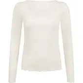 Hunkemoller Top Jersey Lace Wit Dames | Maat: 2XL