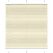 vidaXL Plissé rolgordijn 120x150cm stofbreedte 119,4cm polyester crème