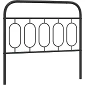 vidaXL Vervangend hoofdbord 107 cm metaal zwart