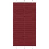 vidaXL Plissé rolgordijn 110x200cm stofbreedte 109,4cm bordeauxrood