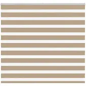 vidaXL Zebra Blind 155x100 cm stofbreedte 150,9 cm polyester zandbruin