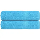 vidaXL Handdoeken FROGN 2 st 50x100 cm 360 g/m² turquoise