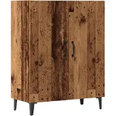 vidaXL Dressoir 70x34x90 cm bewerkt hout oud houtkleurig