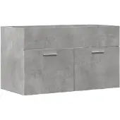 vidaXL Wastafelonderkast, betonkleur, 90x38,5x46 cm, houtvezel