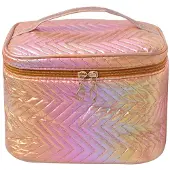 Clayre & Eef damesaccessoiretas, 21x14x15 cm, roze, polyester