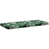 vidaXL 1-delig Bankkussen VUGHT 100% Polyester Bladpatroon