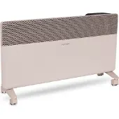 Vonroc Luxe Elektrische Kachel – Textiel Paneel – Inverter - 2000W - Beige | wifi