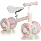 AIYAPLAY Kids Balance Bike-Stahl, EVA-52 x 22 x 37 cm-Rosa