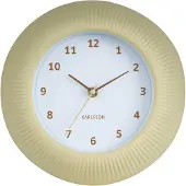 Karlsson Wandklok Tender Rib - Zachtgeel - Ø 25 cm