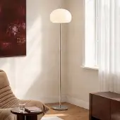 NOLA Vloerlamp Owen, wit / opaal, Woon-/ Eetkamer, Glas, Modern, vloerlamp