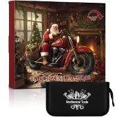 Dripio Gereedschap adventskalender, 24-delig, rood, gereedschapset voor monteurs