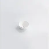 Qeramiq Dely Waskom - 20x20x9cm - rond - keramiek - glans wit