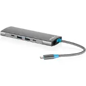 Digitus USB-C dockingstation, 9 poorten, universeel, USB-C, grijs