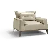 AEA Design Leder Sessel Wohnzimmer Lounge Luxus Stuhl Design Möbel Braun Prianera