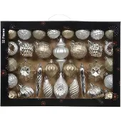 Décoris Kerstballen set | | 32 stuks (Zilver)