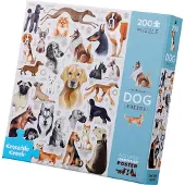 Crocodile Creek Puzzel: Honden en dieren, 200 stukjes, geschikt voor kinderen vanaf 8 jaar