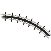 Busch H0f veldbaan rails 12323 Gebogen rails 2 stuk(s)