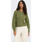 ONLY Gebreid vest groen