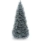 National Tree Company Feel Real Downswept Douglas Fir Blue Slim Hinged h183cm