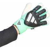 Adidas Predator Match Fingersave Keepershandschoenen Zwart Mintgroen Zilver