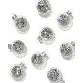 HEMA Kerstballen Glas Zilver - 9 Stuks